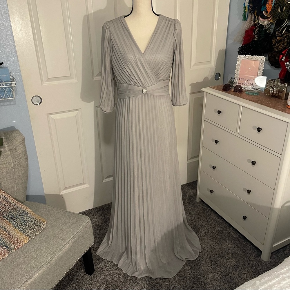Lauren Ralph Lauren- Silver Evening Gown